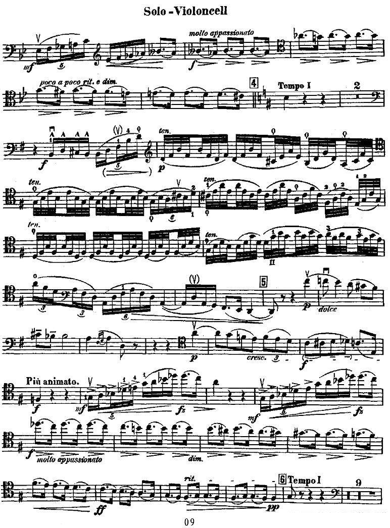 《Dvorak - Cello Concerto》提琴谱（第9页）