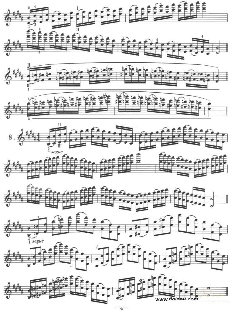 《B大调》提琴谱（第4页）