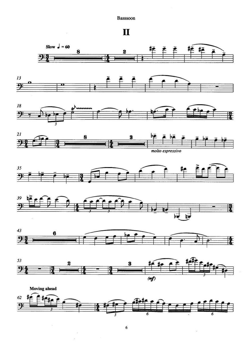 曲谱《巴松双簧管与钢琴三重奏》（第1页）