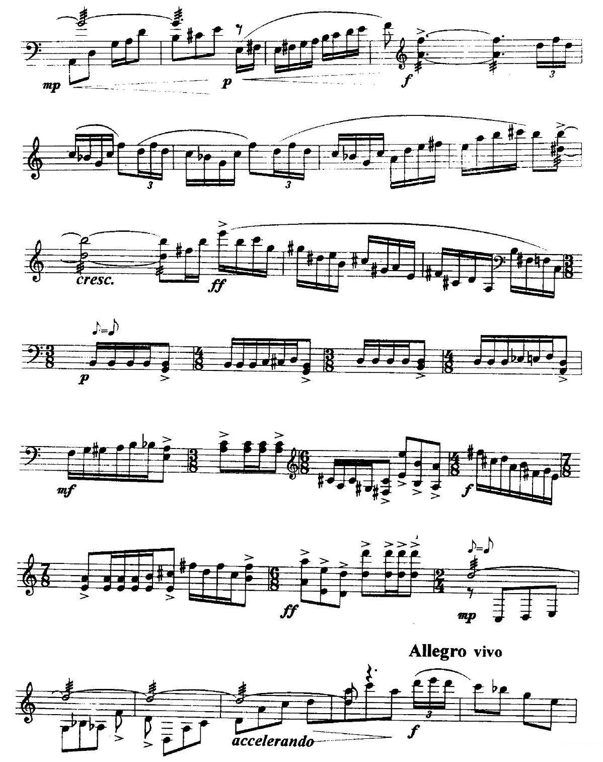 曲谱《扬琴组曲：二、自得其乐的舞蹈》（第2页）
